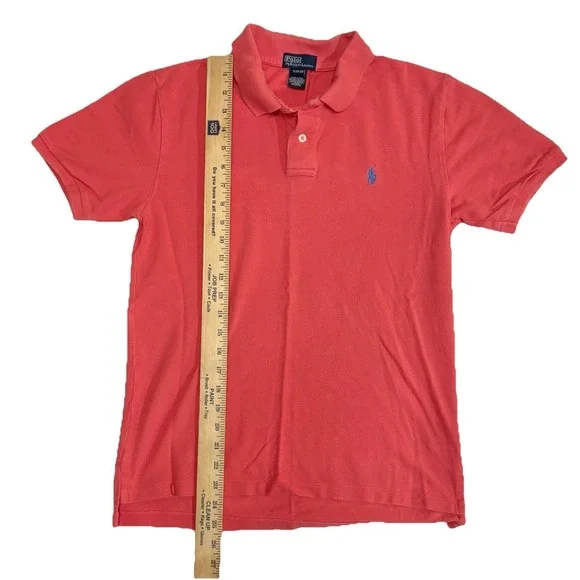 Polo Ralph Lauren Lot 2 Shirts Boy XL 18-20 Youth Golf Preppy Salmon Blue School - Picture 6 of 10